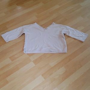 Madewell V-Neck 3/4 Quarter Sleeve Sweater